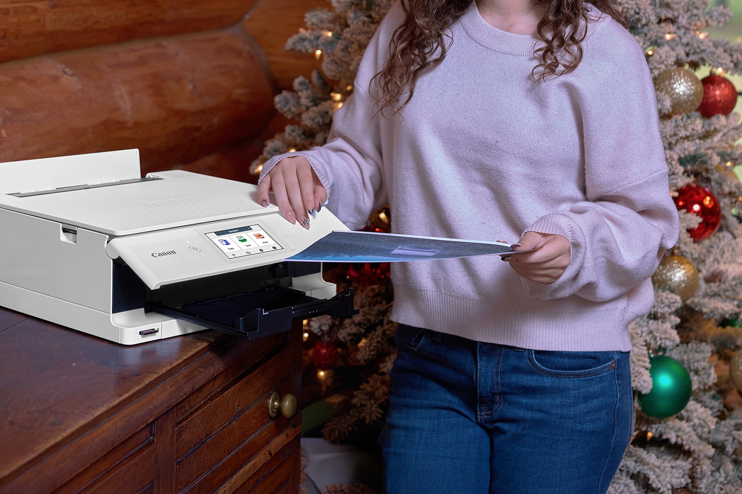 Person Printing a Picture