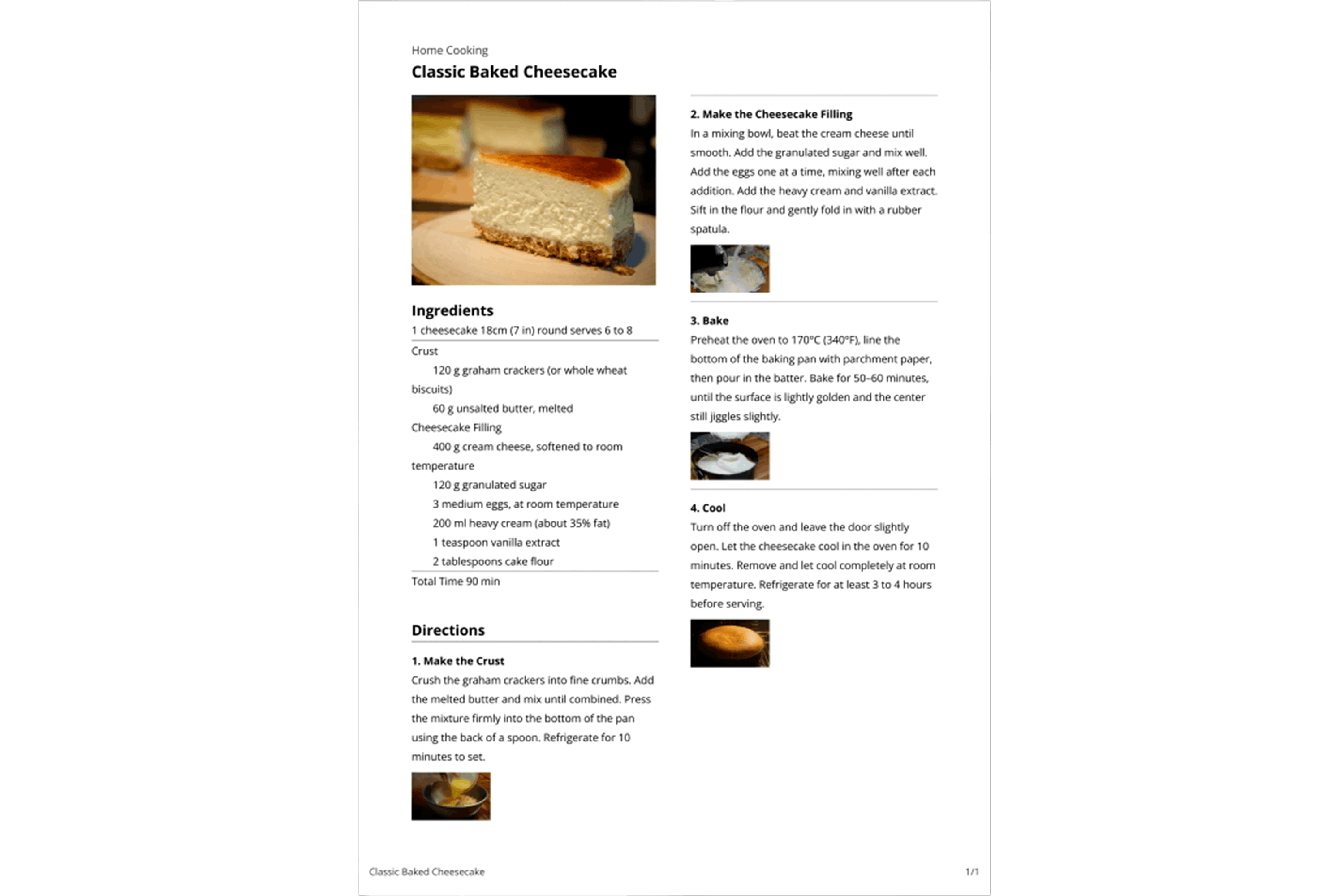 Single Merged Page with Content from Different Pages