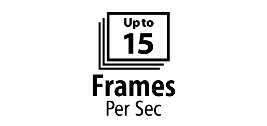 Up to 15 Frames Per Second Logo