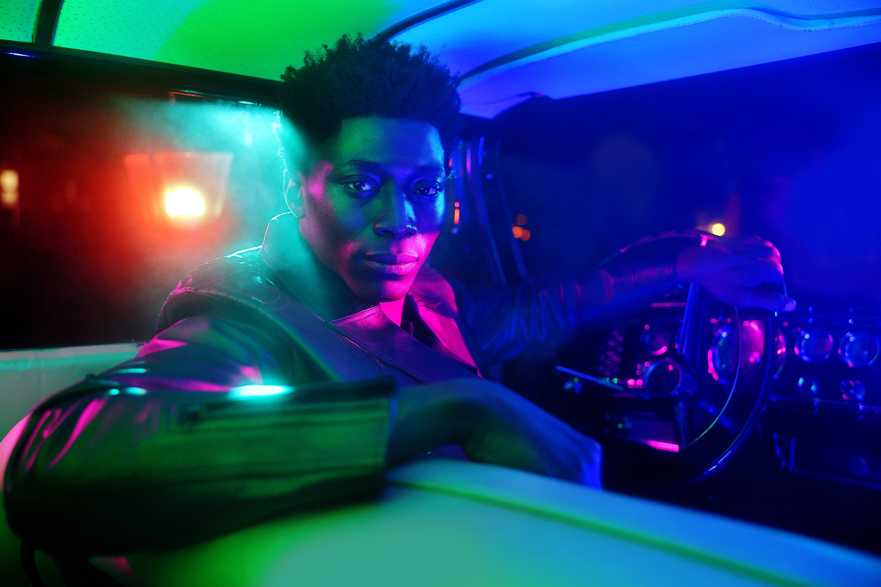 Taxi Driver Turning Around